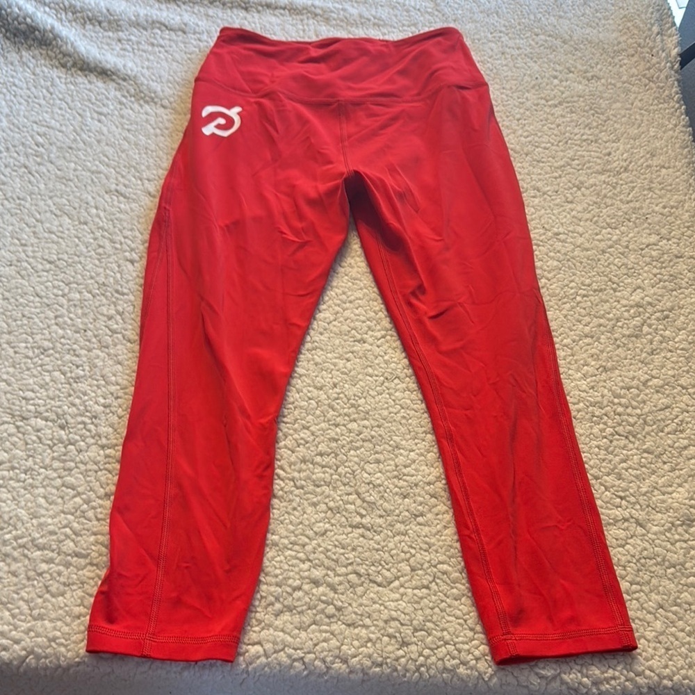 Peloton Vibrant Red Workout Leggings